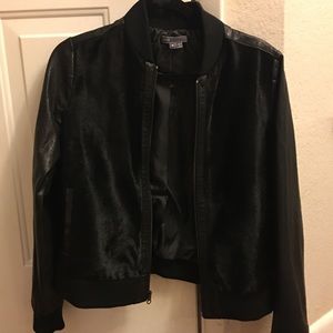 Black Vince Leather/Suede Jacket NWOT